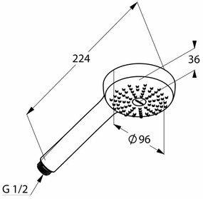 Para dus Kludi Logo 1 S, crom - 6810005-00