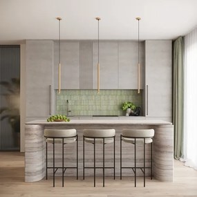 Lustră pe cablu Sollux SL.1339 ARCHE 1xG9/8W/230V auriu