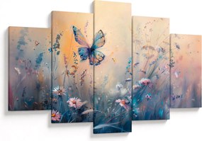 Tablou - Pajiște cu Fluture II (150x105 cm)