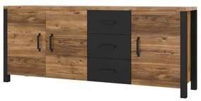 Comodă Olan 3D3S (appenzeller + Negru). 1096857
