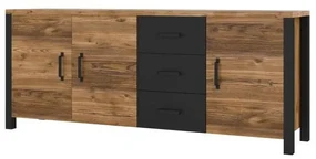 Comodă Olan 3D3S (appenzeller + Negru). 1096857