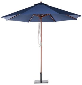 Umbrelă de grădină 270 cm TRATORIA II (lemn) (albastru marin). 1019424
