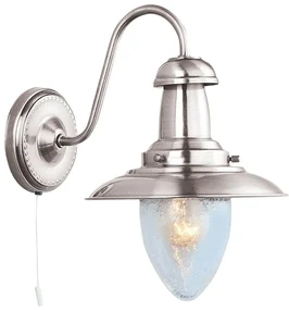 Aplica de perete stil industrial vintage Fisherman II argintiu satinat