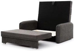 Canapea extensibila cu 2 locuri LAINE, gri inchis