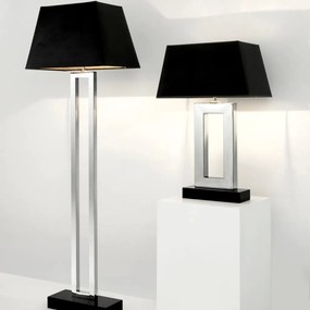 Veioza, lampa de masa LUX, finisaj stainless steel, H-71cm, Arlington 103115 HZ