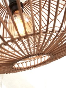Lampadar eco din bambus cu ratan Madeira white/48cm, nat