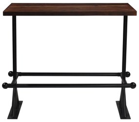 245383 vidaXL Masă de bar, maro închis, 120x60x107 cm, lemn masiv reciclat