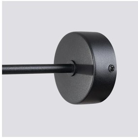 Aplică de perete neagră-albă Beam – Sollux