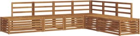vidaXL Set de canapele de exterior 6 Bucată natural