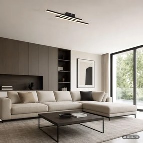 Rabalux 71528 - Plafonieră LED LIRIEN LED/18W/230V 3000K neagră