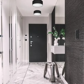 Plafonieră SIRJA 1xE27/60W/230V, pr. 35 cm, negru