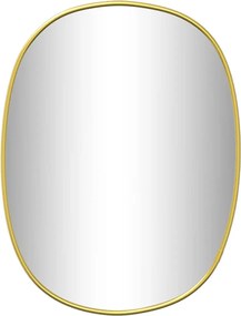 vidaXL Oglindă de perete, auriu, 40x30 cm