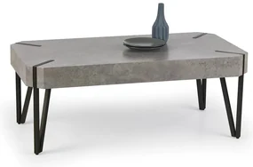 Masă de cafea Emilia (beton + negru). Promo -6%. 796306
