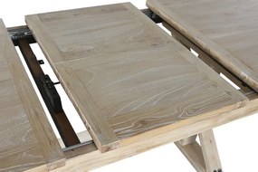 Masa dining extensibila, din lemn reciclat, Elora
