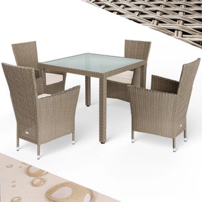 Deuba Set ratan de gradina Bali 1+4 - bej/crem