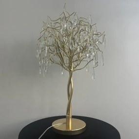 Lampă de cristal de masă 5xG9/40W/230V auriu