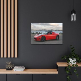 Tablou Canvas Tesla Roadster 90x60 cm