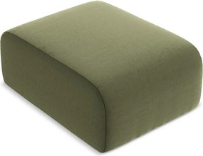 Taburet verde cu tapițerie din catifea Lani – Makamii
