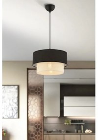 Pendul cu cablu ECHO 1xE27/60W/230V negru/crem