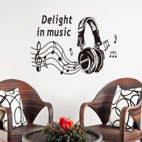 Sticker perete Love music