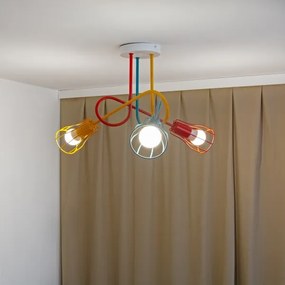 Lustră aplicată pentru copii OXFORD 3xE27/15W/230V