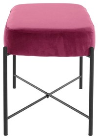 Bancă roz cu tapițerie din catifea Berry - Støraa