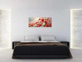 Tablou - Pictură cu maci (120x50 cm)