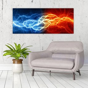 Tablou cu tensiunea de curent (120x50 cm)