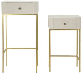 Mauro Ferretti Set De 2 Masute Inalte Cm Ø 45X90-40X68 | Aosom Romania