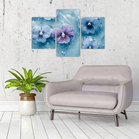 Tablou - Violete în apă (90x60 cm)