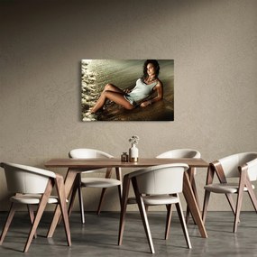 Tablou cu femeie pe plajă (90x60 cm)