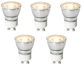 Set de 5 Becuri LED GU10 dimabile în 3 trepte 35mm 4W 220 lm 3000K