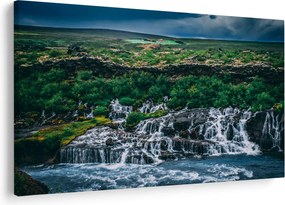 Tablou cu cascade în natură (90x60 cm)