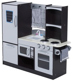 Bucatarie Jucarie HomCom cu Frigider Cuptor, Microunde, Aragaz, Chiuveta | Aosom RO
