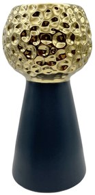 Vaza negru  auriu DYNASTY, 33cm, Ceramica