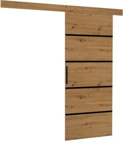 Usa glisanta Muschu, ADRK Furniture (Latime: 86 cm, Culoare: Lemn natural)