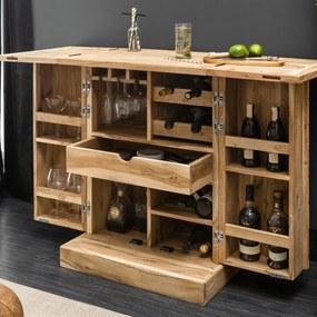 Bar din lemn salcam, Mosaico 130cm