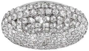 Plafonier cristal Venezian diam.38cm KING PL5 CROMO 075419