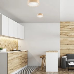 Lustr NATURAL 1xE27/60W/230V, pr. 27 cm, pin masiv