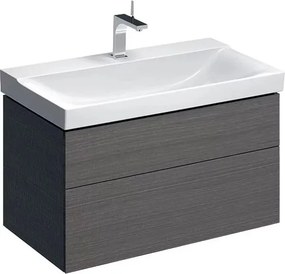 Dulap baza pentru lavoar suspendat Geberit Xeno2 gri 2 sertare 88 cm