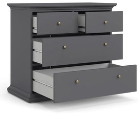 Comodă gri joasă 96x87 cm Paris – Tvilum