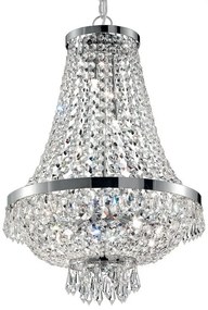 Lustra, Pendul cristal, inaltime reglabila, diam.45cm, Caesar SP9 cromo 041827