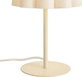 Lampă de masă Japandi Bej cu abajur din material textil 35 cm - Jenni
