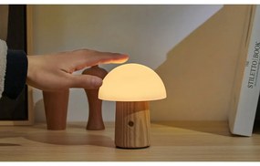 Veioză cu luminozitate reglabilă și abajur din sticlă (înălțime 13 cm) Alice – Gingko