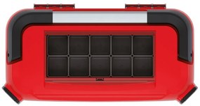 Cutie pentru scule cu maner metalic 50 x 25,1 x 24,3 cm, rosu
