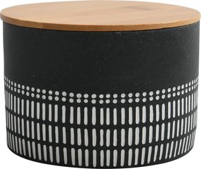 Organizator de baie negru pentru dischete demachiante, din polirășină Yuma – Spirella