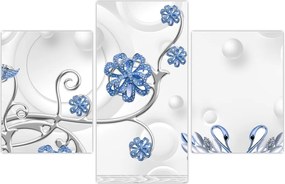 Tablou - Lebede albastre (90x60 cm)