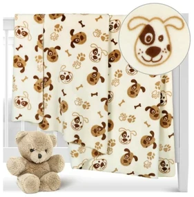 Bellatex Pătură pentru copii Ella Câine maro, 100x 150 cm