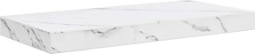 vidaXL Raft de perete Marmură albă 50 x 23 x 4 cm Lemn compozit