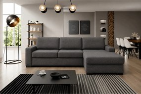 Coltar extensibil VANILLA CORNER 140, sezlong dreapta, stofa catifelat